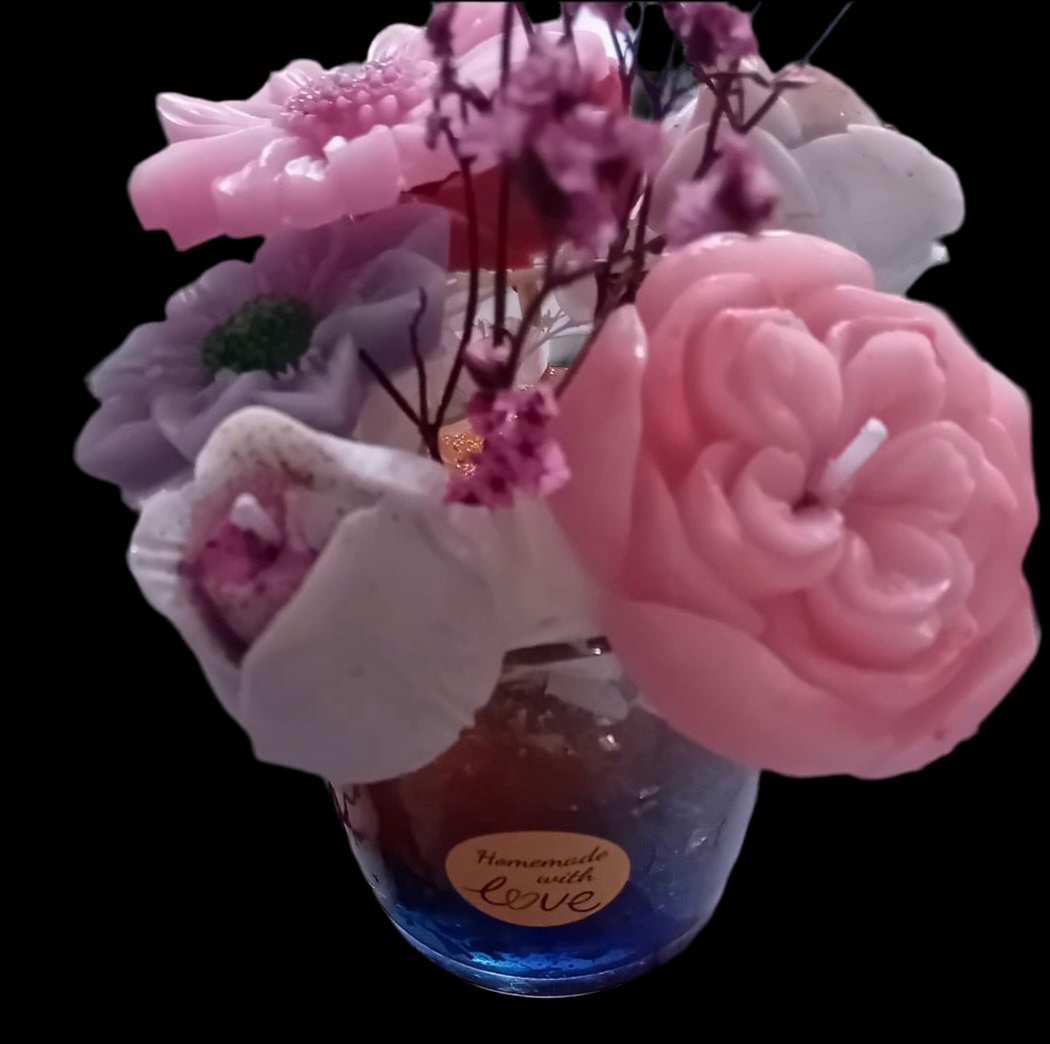 Floral Arrangement Candles