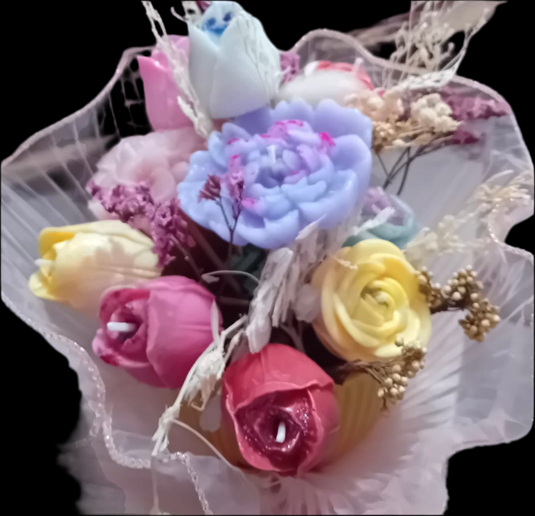 Floral Arrangement Candles