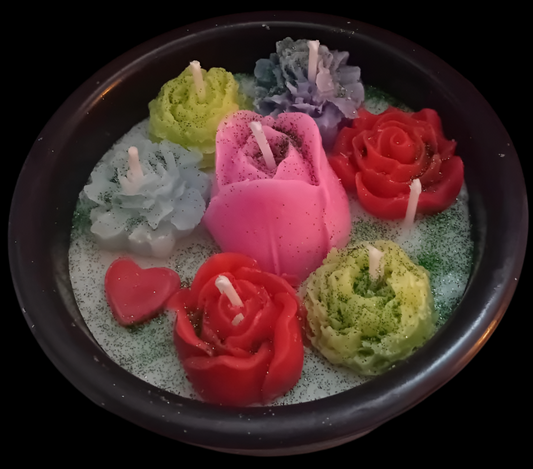 Floral Arrangement Candles
